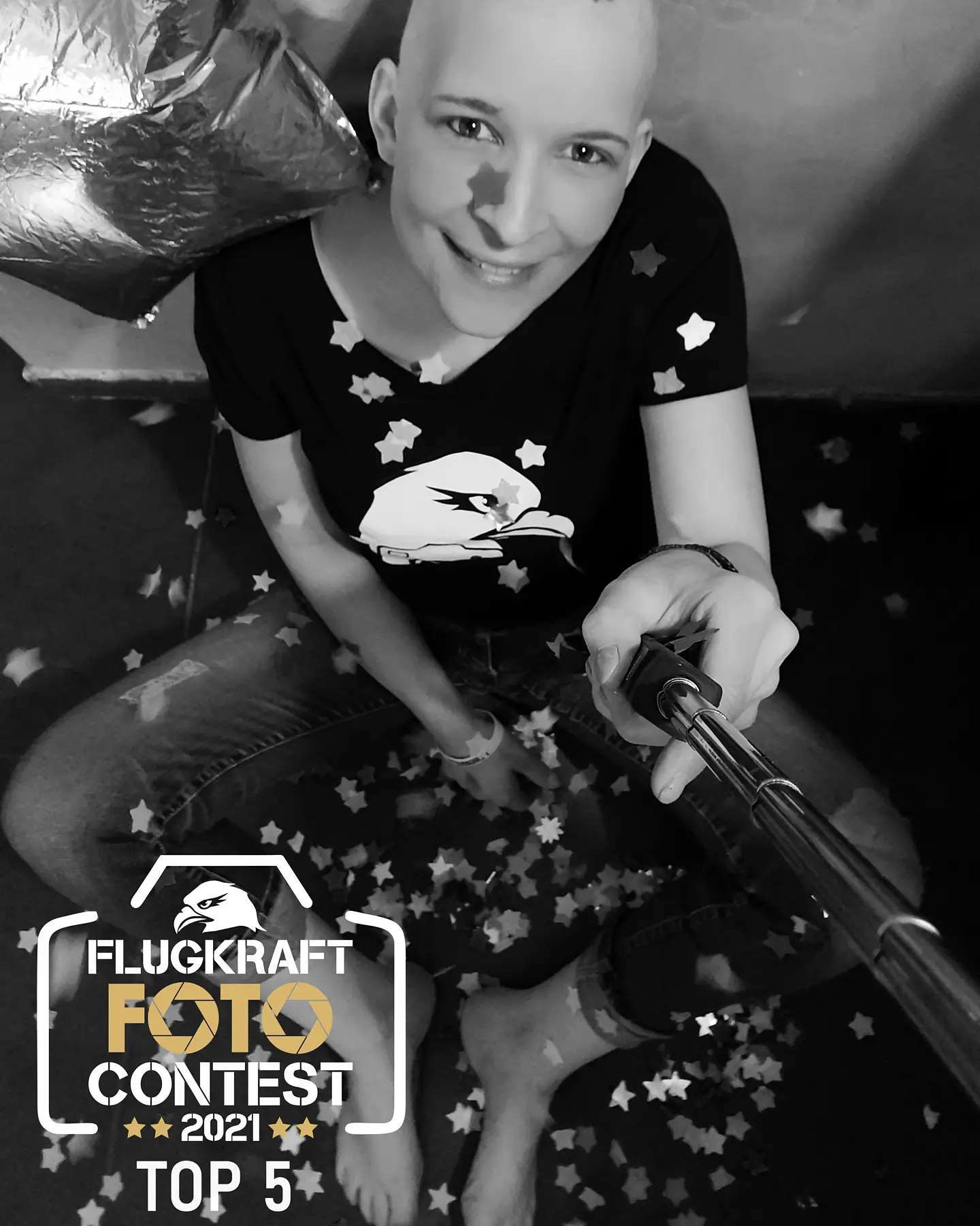 Fotocontest 2021 – 1. Ein Selbstportrait in schwarz-weiß